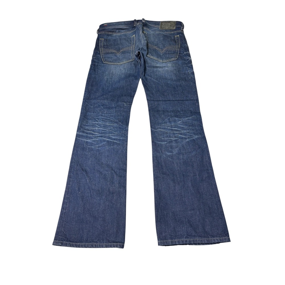 Diesel Zatiny Regular Bootcut Jeans Mens 32x32 Wash 00819 Blue Made in Italy - Picture 7 of 13